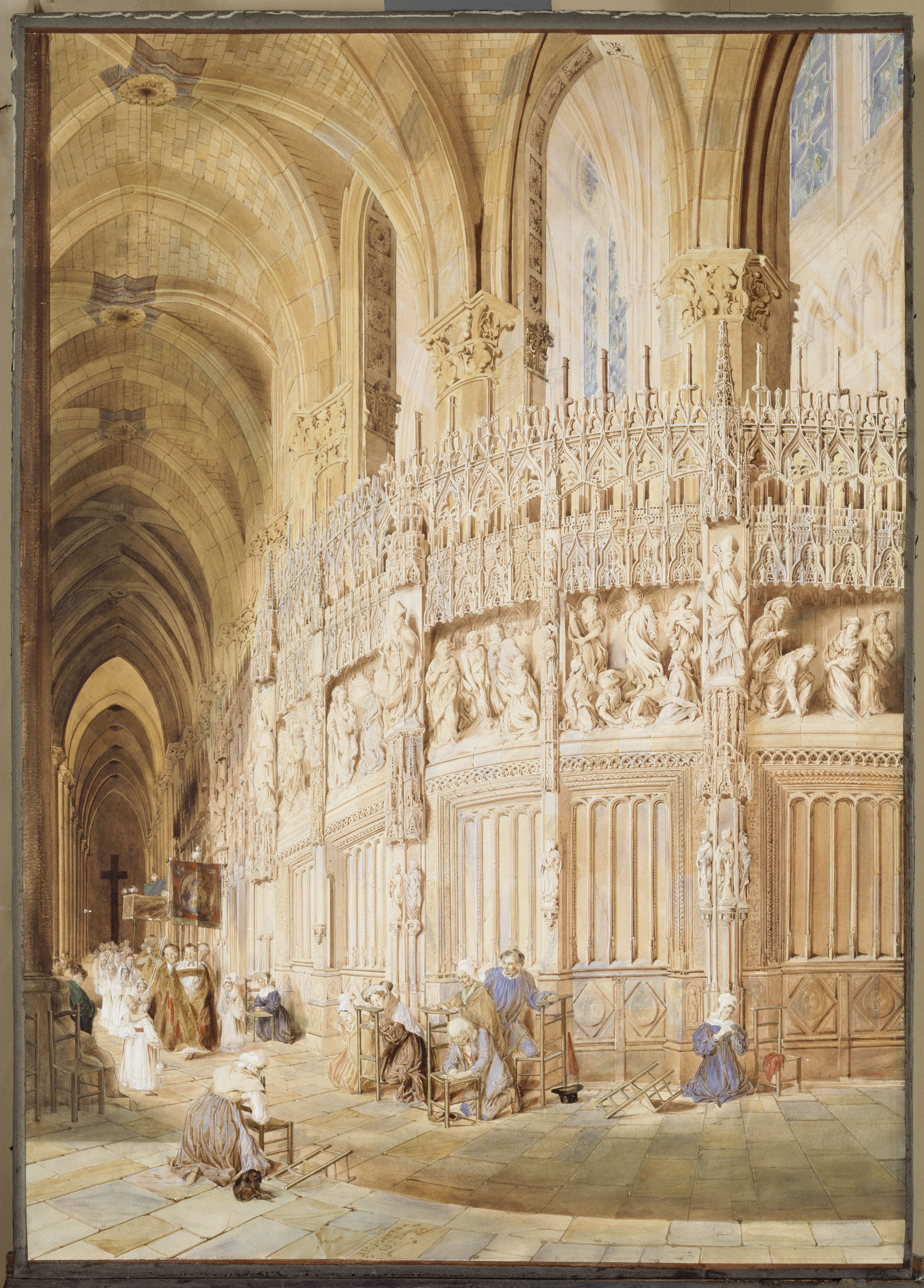 Interior of Chartres Cathedral - château de Fontainebleau - © RMN Grand Palais