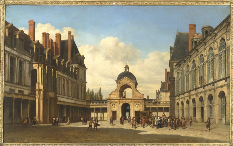 La cour Ovale - château de Fontainebleau