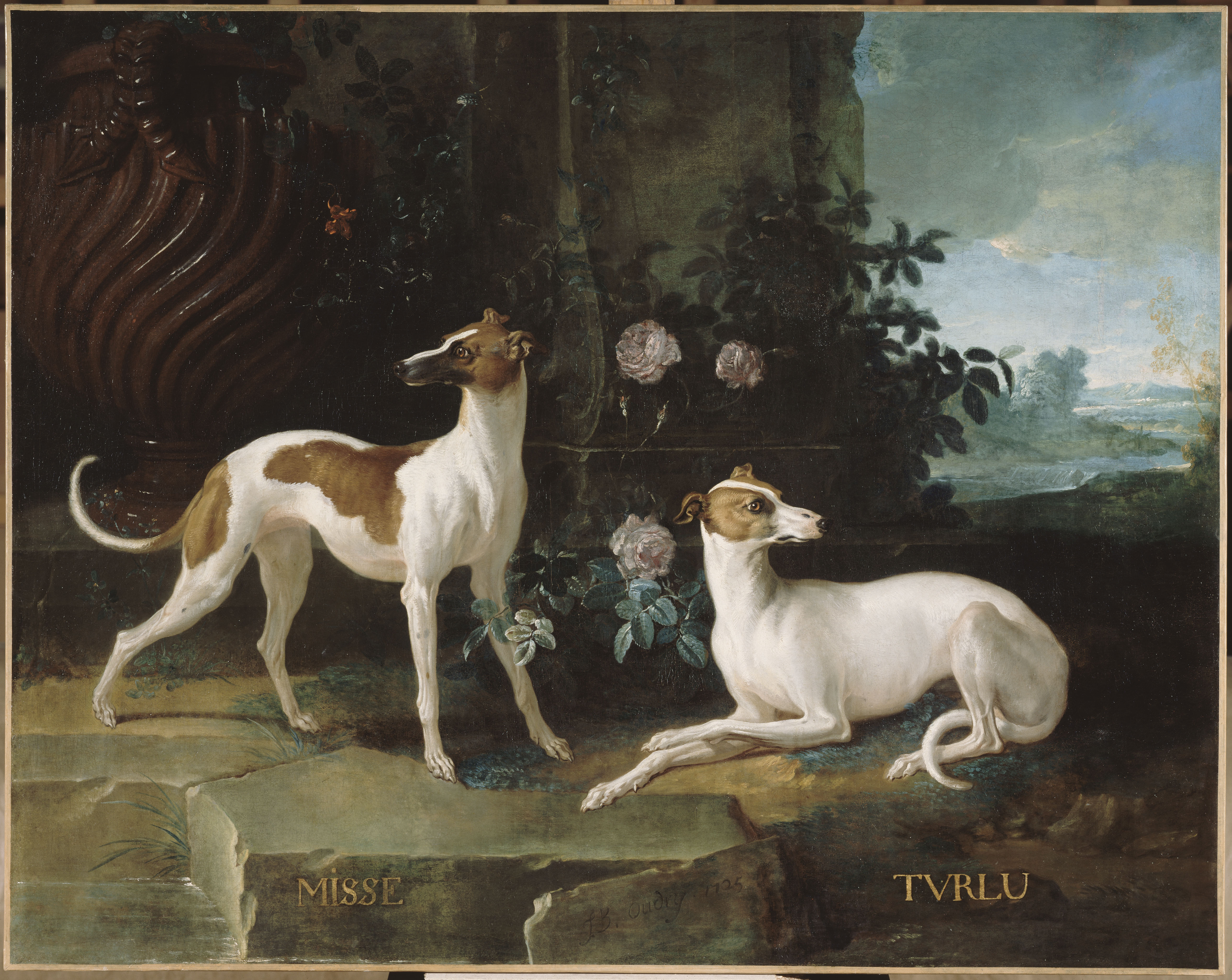 Misse and Turlu by Jean Baptiste Oudry - Château de Fontainebleau