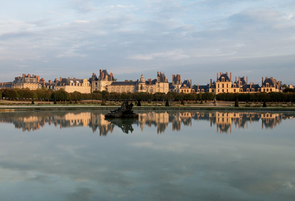 Vue du château de Fontainebleau
