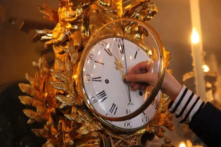 Clock in the Chinese Museum at the Château de Fontainebleau