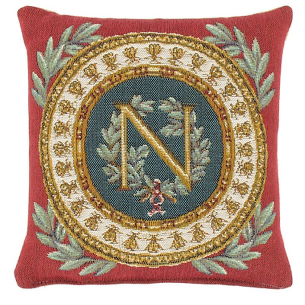 Coussin carré « Napoléon » Fond Rouge