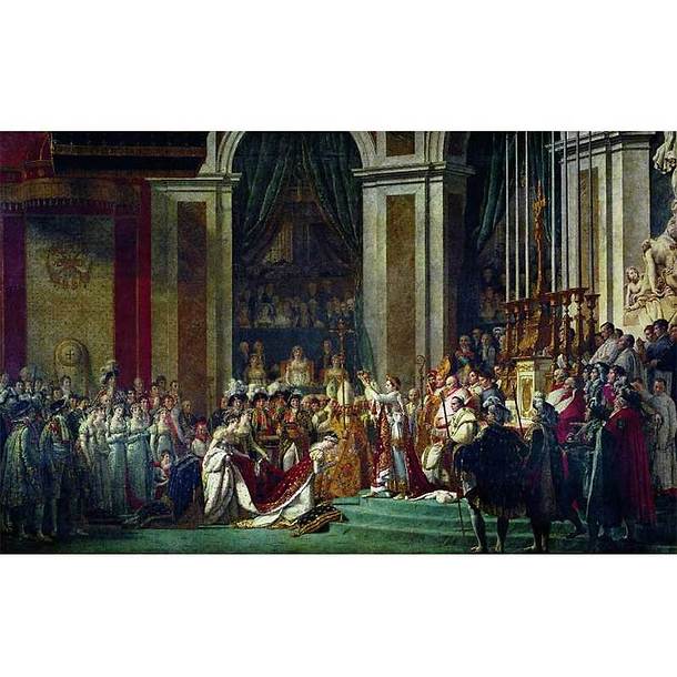 Privé : Affiche Le sacre de Napoléon 1er et le couronnement de l&rsquo;impératrice Joséphine