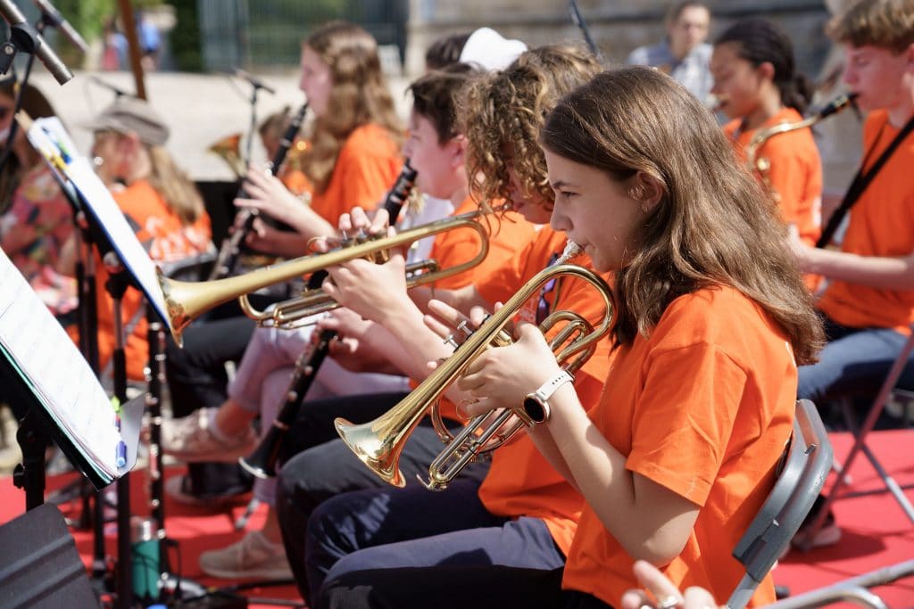 Orchestre à l'école : inauguration escalier, fête de la musique 2022