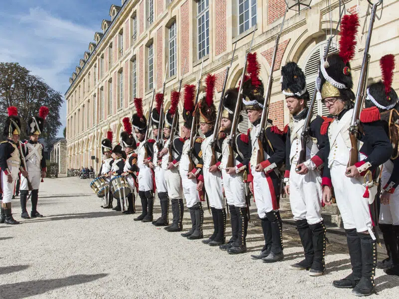 Ecole spéciale militaire installée dans l'aile Louis XV du château de Fontainebleau sous Napoléon Ier