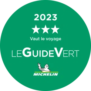 Guide Vert Michelin 2023 - Sticker 3 étoiles Vaut le voyage