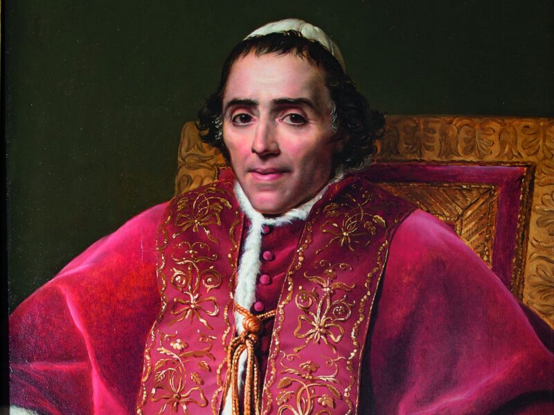 Le Pape Pie VII au château de Fontainebleau, emprisonné par Napoléon Ier