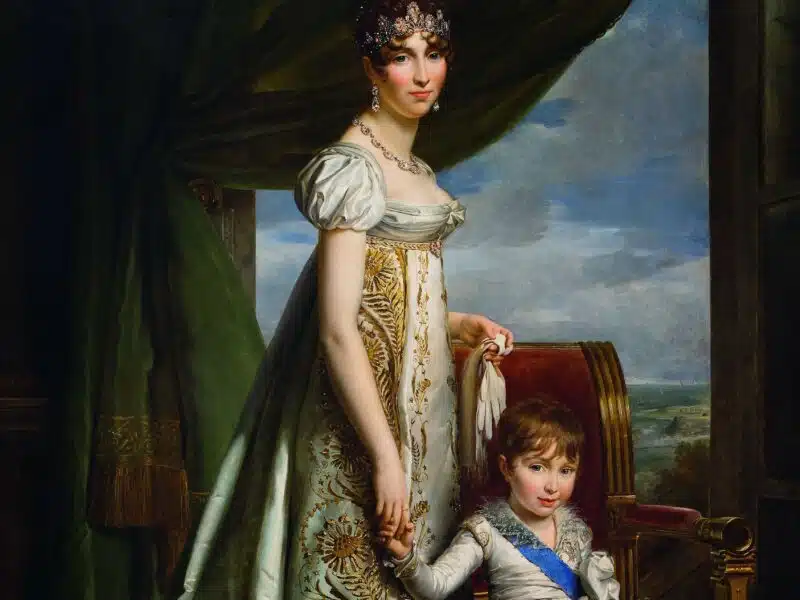 Hortense de Hollande et le prince Louis-Napoléon, futur Napoléon III